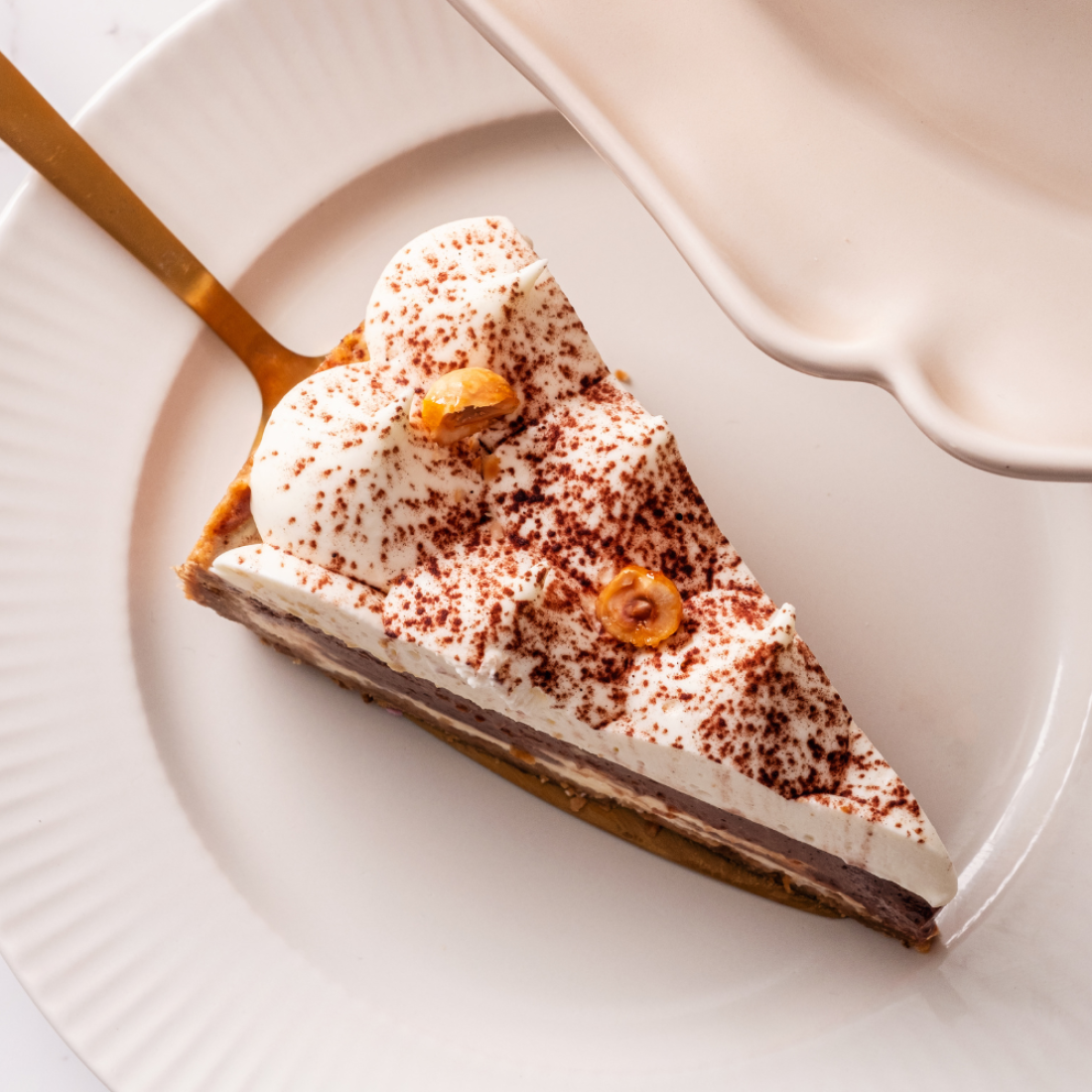 Nutella cheesecake kousek